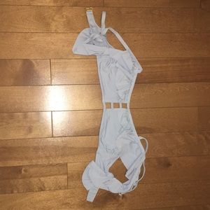 Off-The-Shoulder Bikini Light Blue